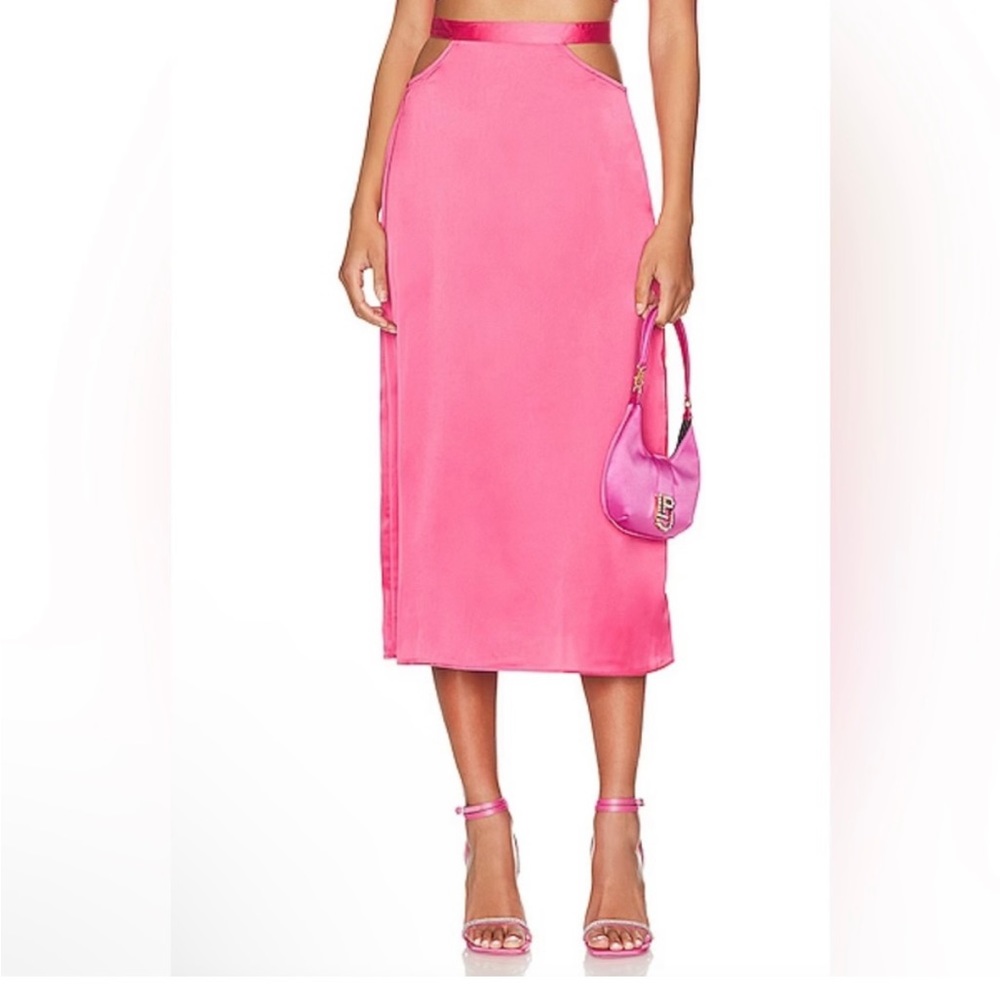 We wore what cut out midi skirt
